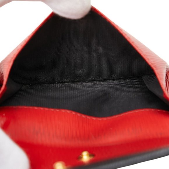 Prada Vitello Move Bifold Wallet 1MV204 Black Leather Women's PRADA - Picture 7 of 10